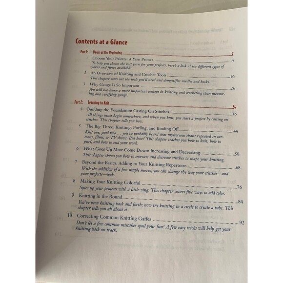 Complete Idiot's Guide Knitting and Crocheting Illustrated Book 3rd Edition - Picture 5 of 6